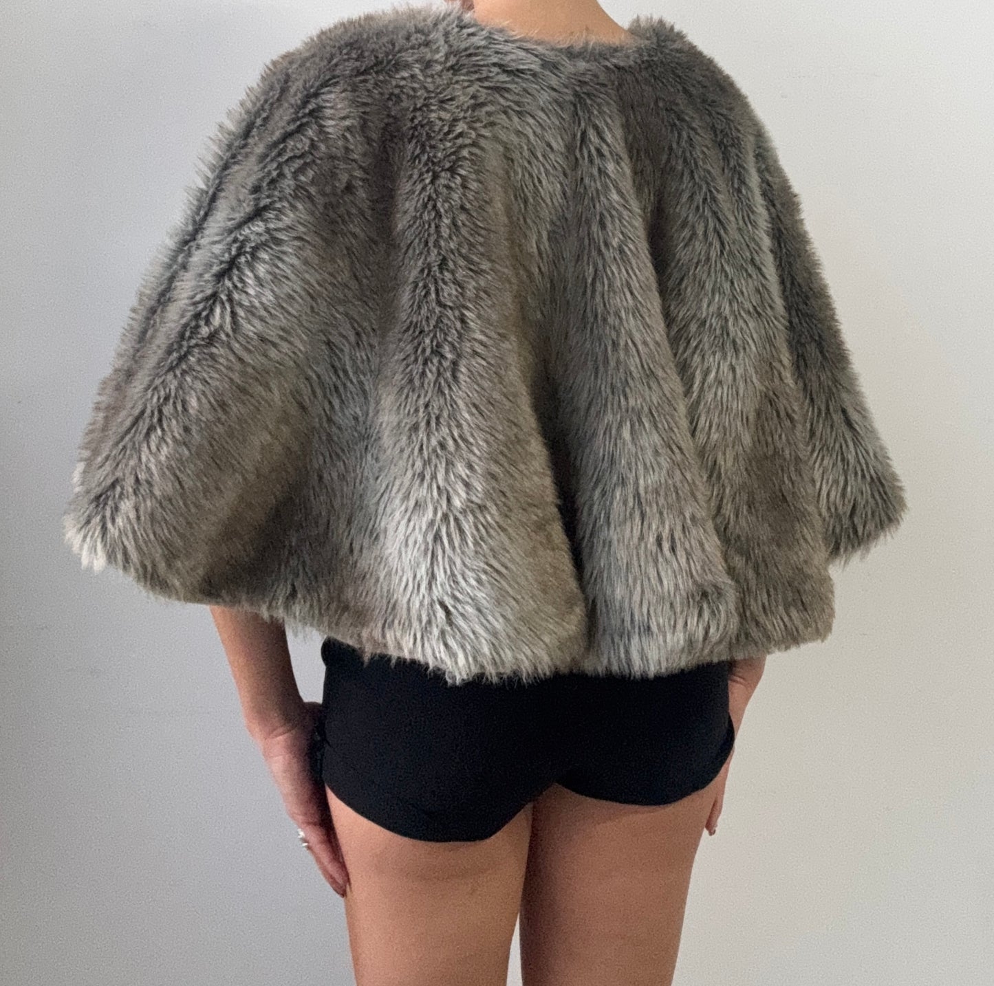 Faux Fur Cape