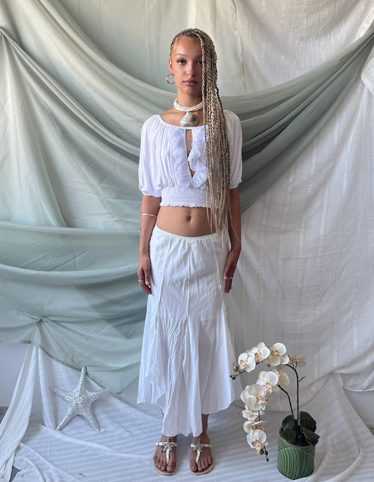 Bianca Ruffle Crop Top