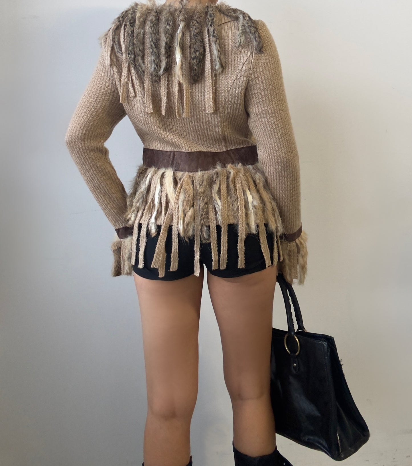 Fur Fringe Cardi