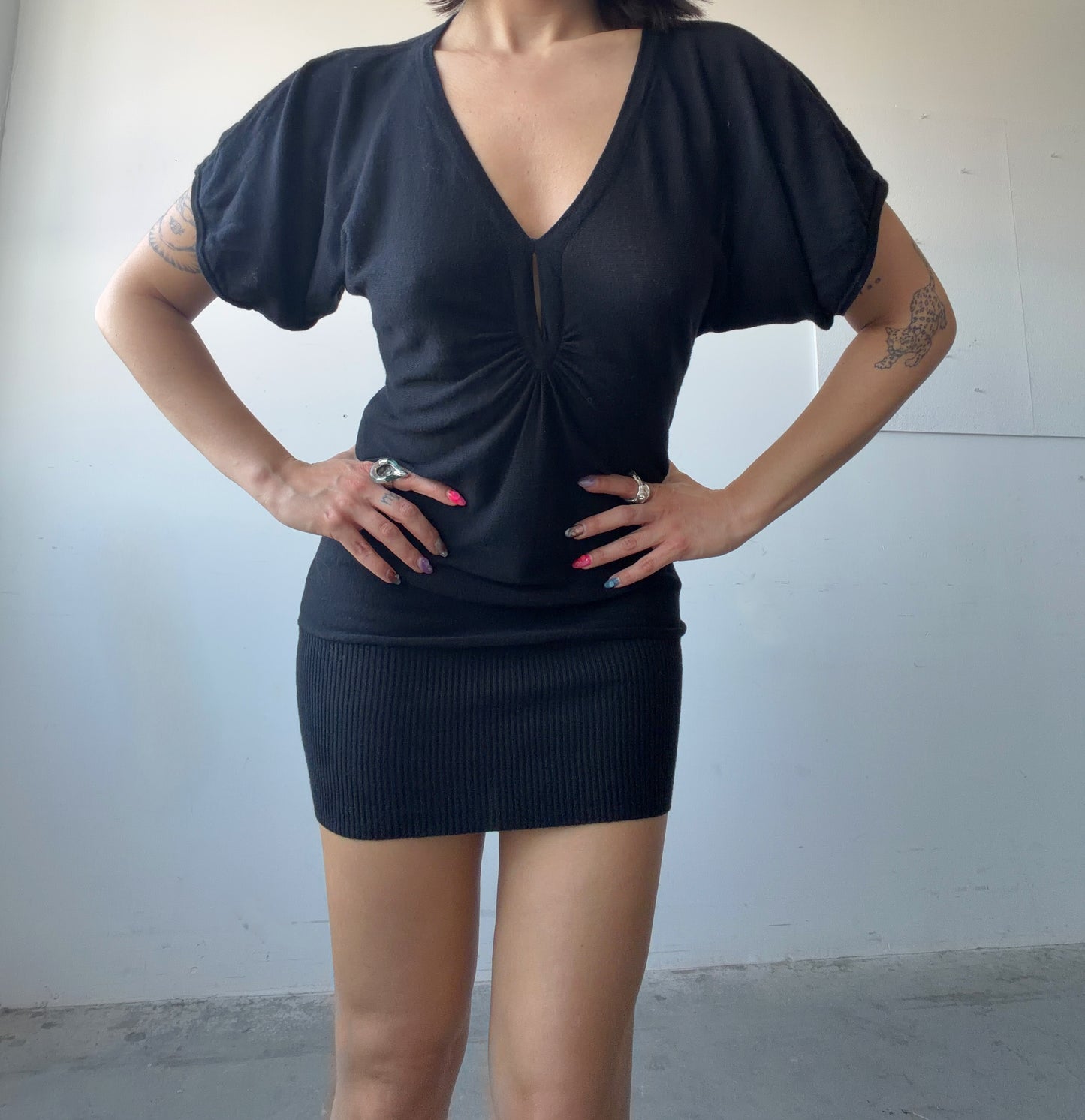 Cutout Tee Dress