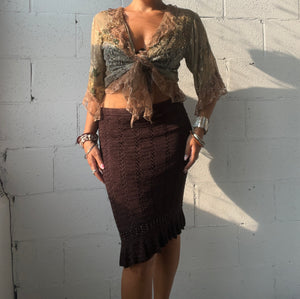 Sea Coral Wrap Top