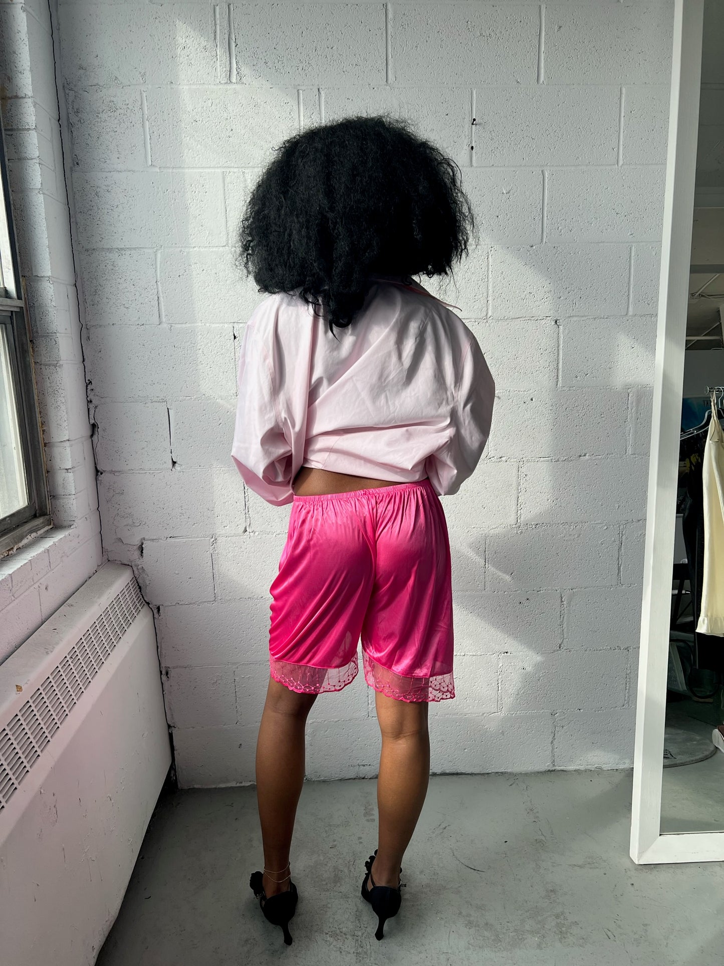 Hot Pink Lingerie Shorts