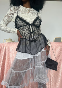 Deadstock Sheer Bow Top