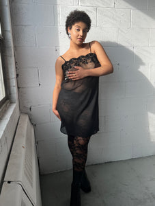 Sheer Fiori Dress