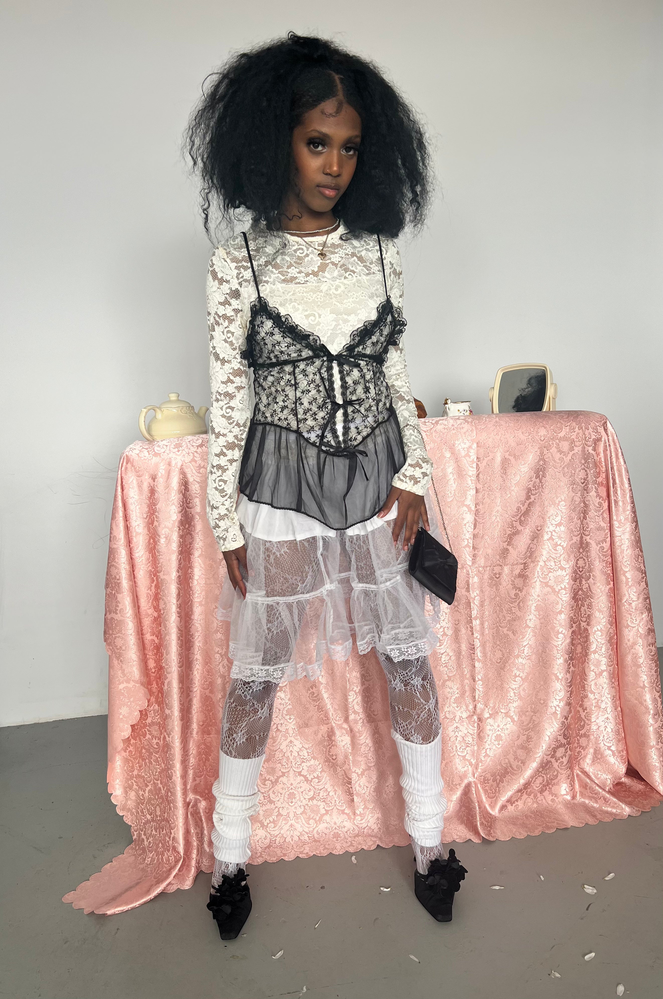 Deadstock Sheer Bow Top