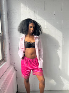 Hot Pink Lingerie Shorts