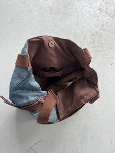 Denim x Brown Purse