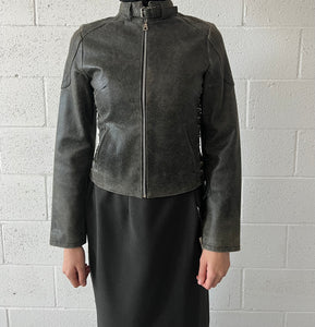 Lace Up Deadstock Moto Jacket