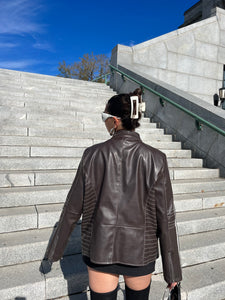 Mocha Moto Jacket