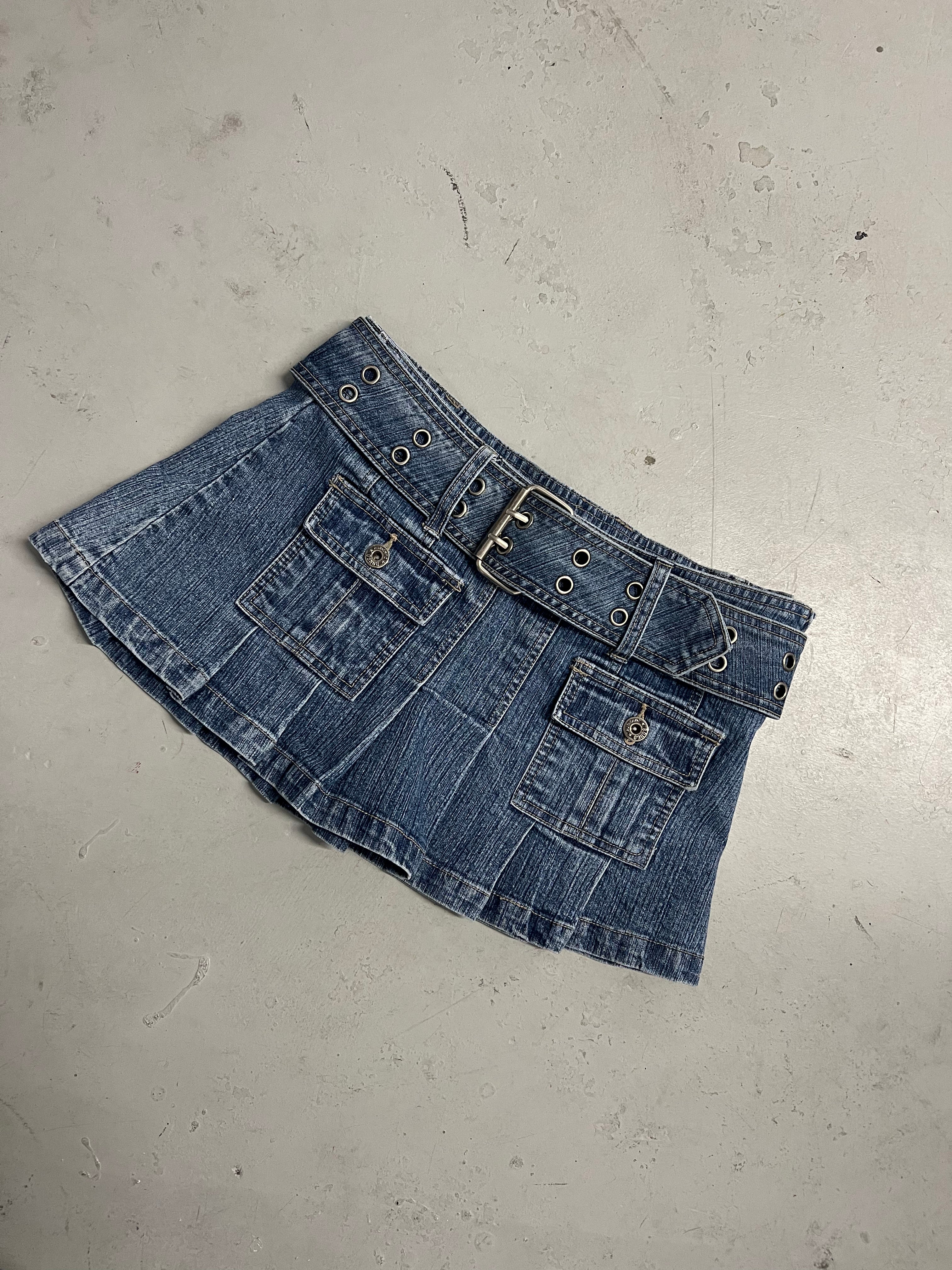 Micro Mini Denim Skirt