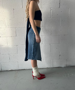 Asymmetric Zip Skirt