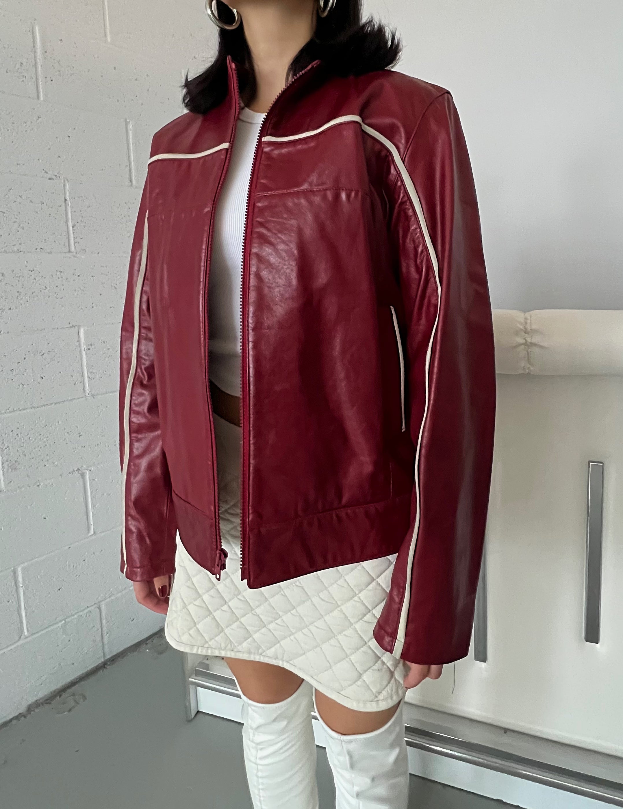 Ruby Leather Moto Jacket