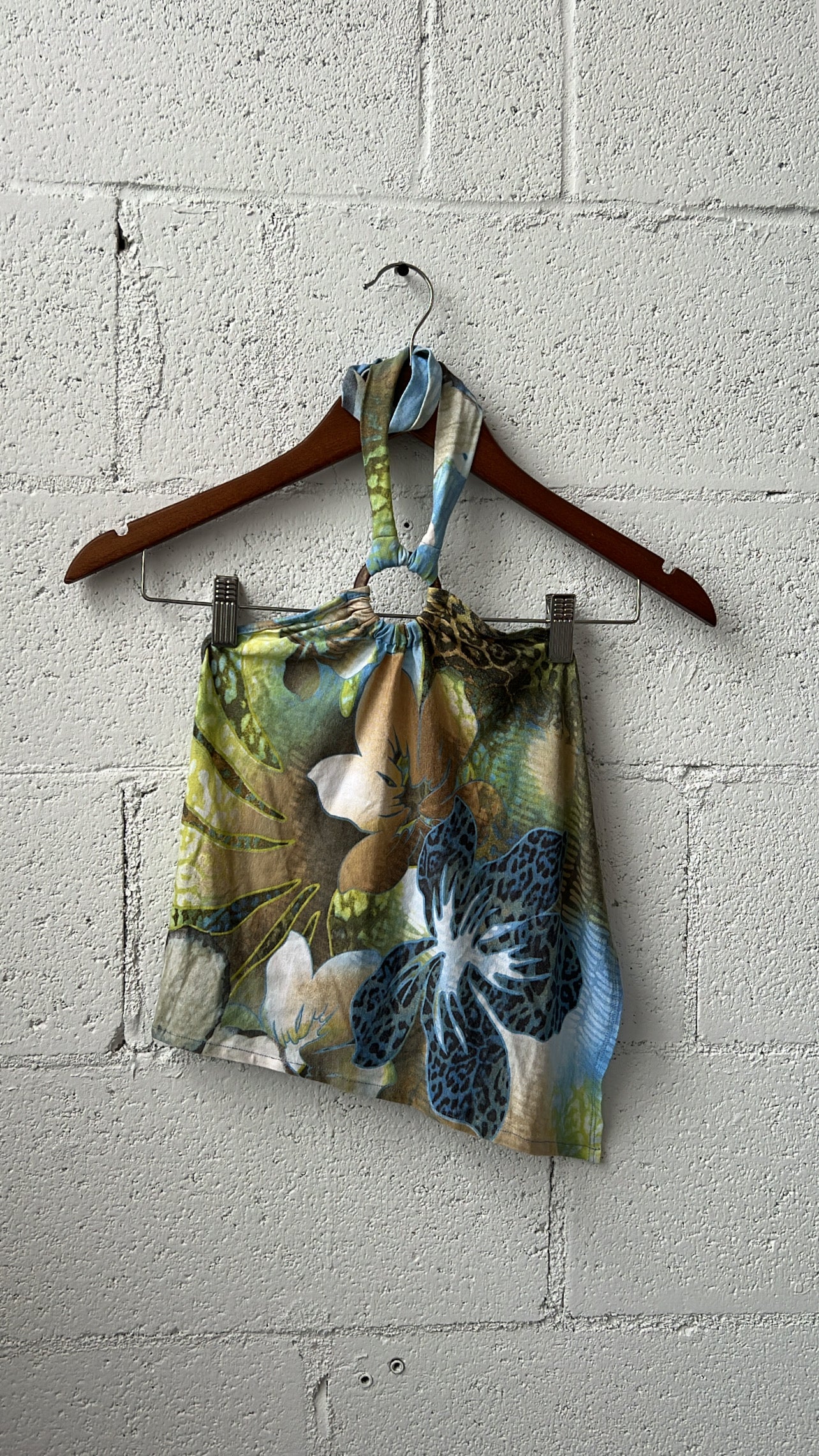 Upcycled Island Halter Top