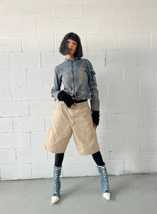 Faded Denim Zip