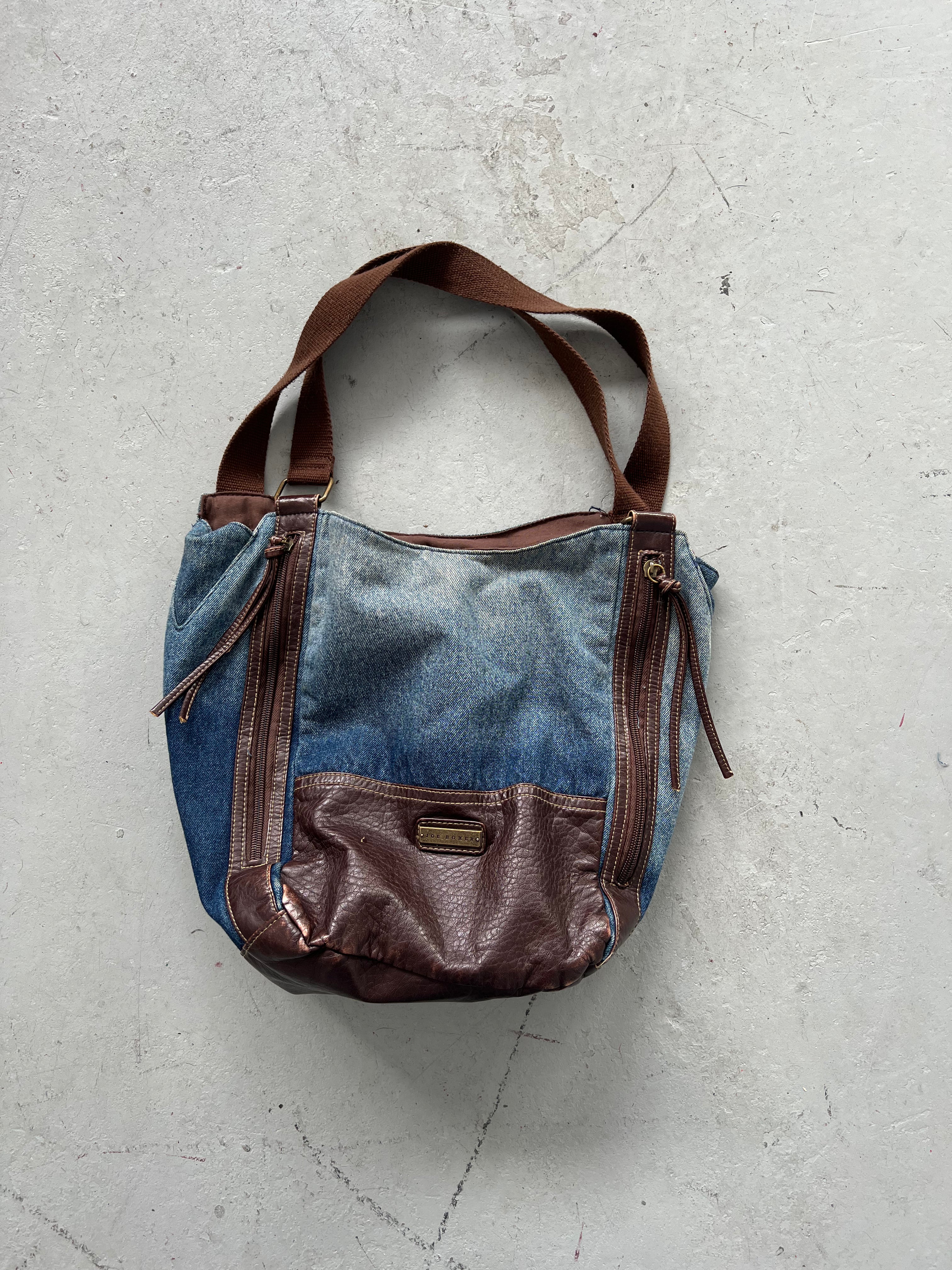 Denim x Brown Purse