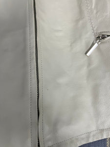 Crema Double Zip Leather Jacket