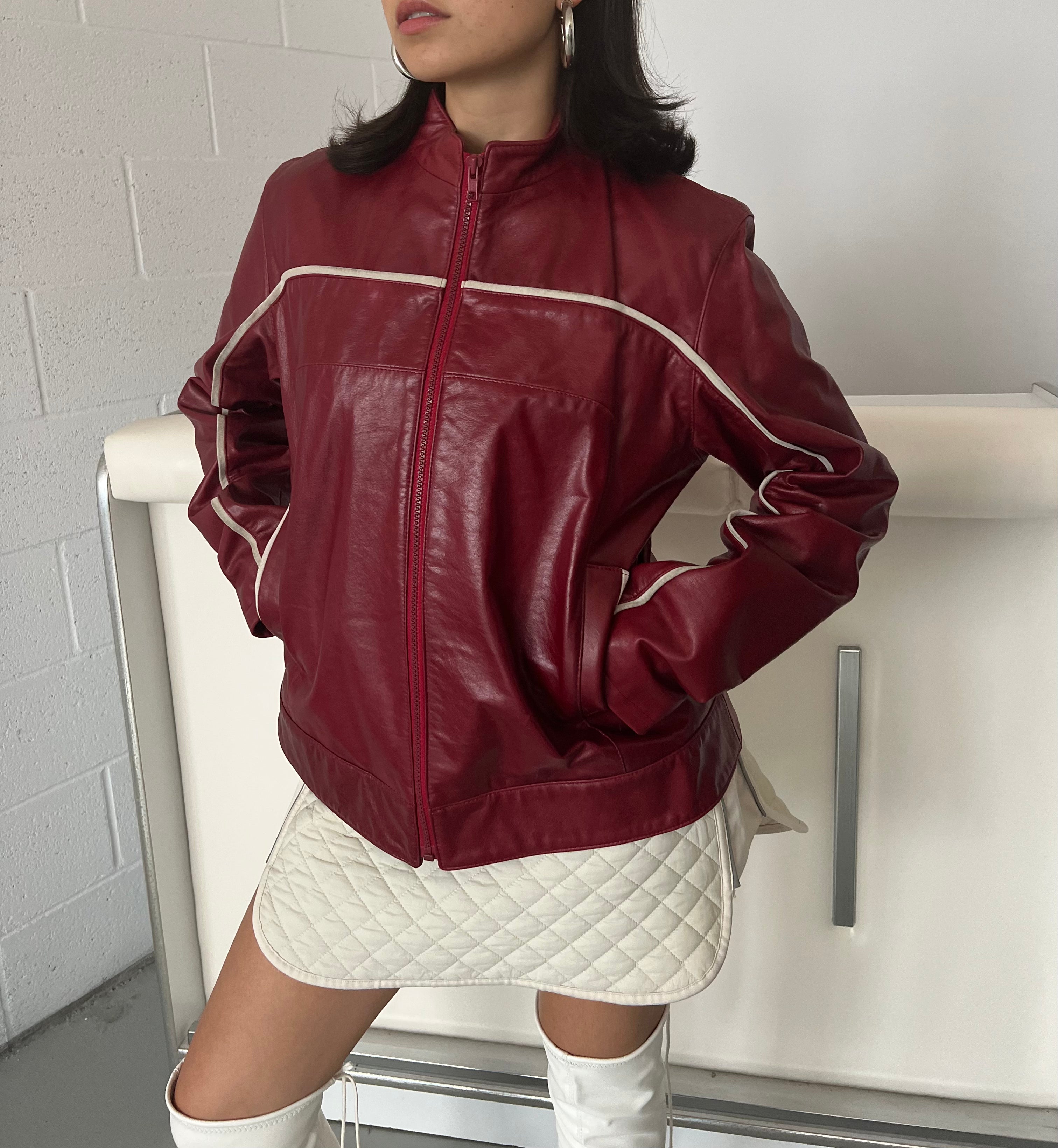Ruby Leather Moto Jacket