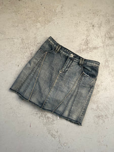 Stitched Denim Skirt