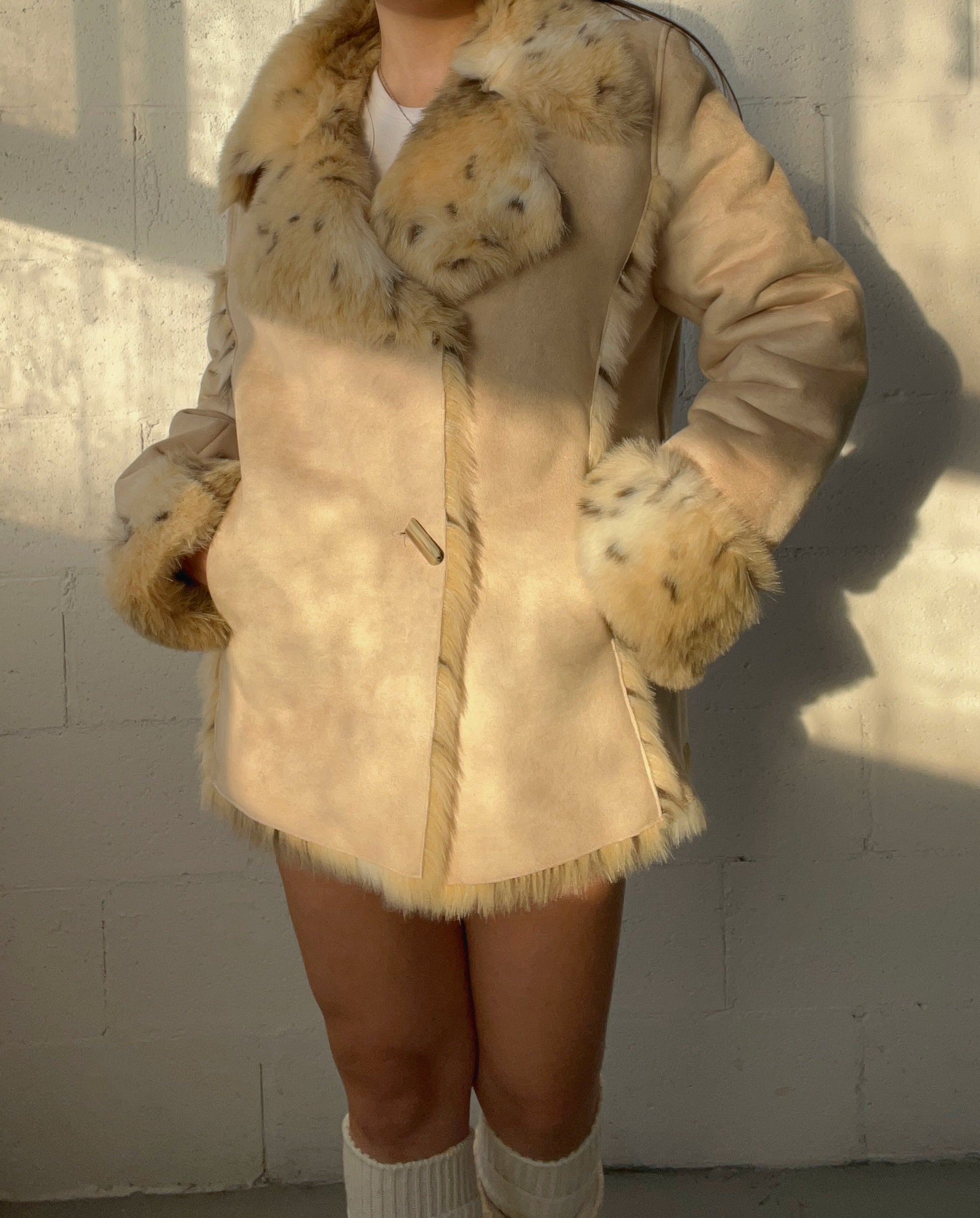 Lynx Faux Fur Coat