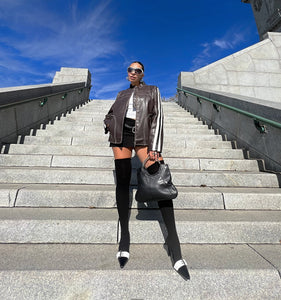 Mocha Moto Jacket
