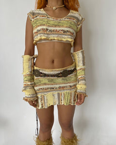 Upcycled/Re-Constructed Knit Set & Sleeves