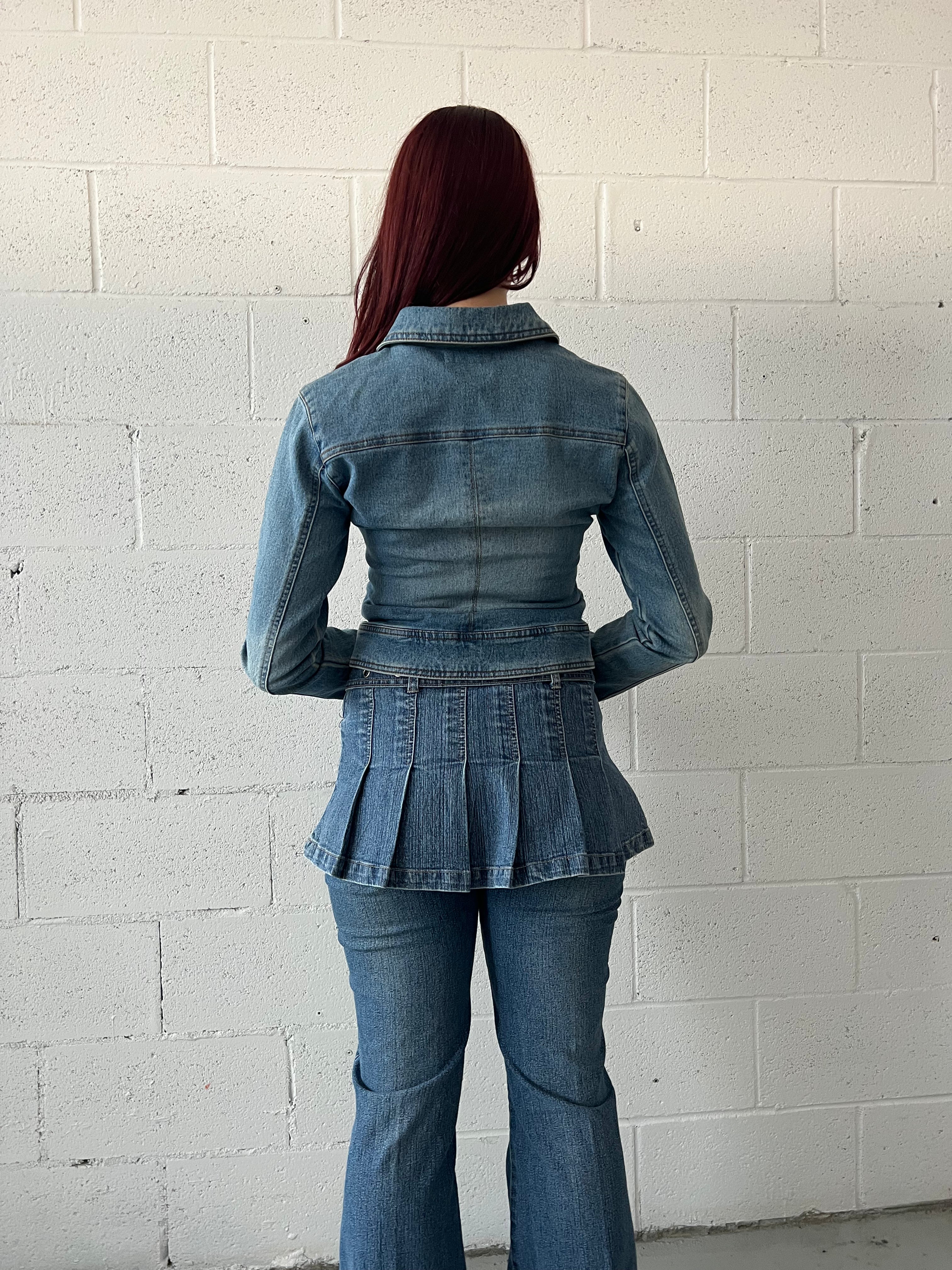 Micro Mini Denim Skirt