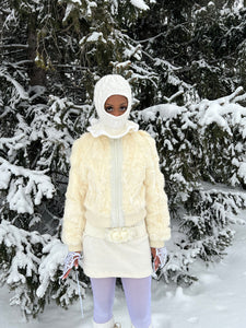 Rabbit Fur Zip