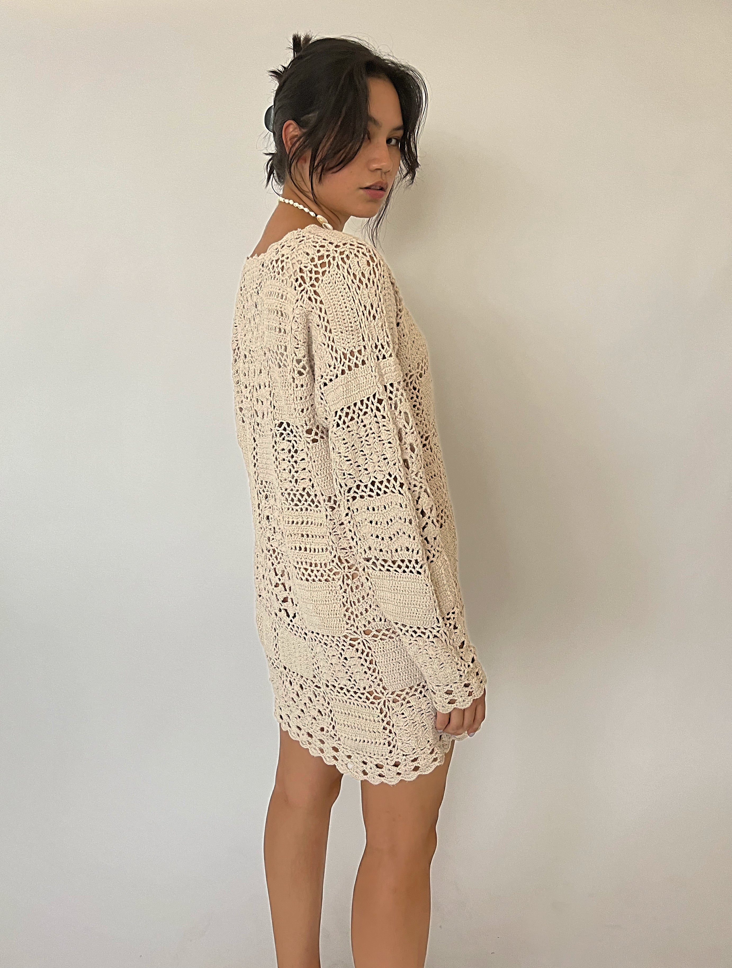 Avorio Crochet Dress