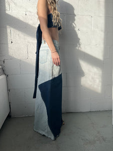 Reworked Levi’s Denim Maxi Skirt