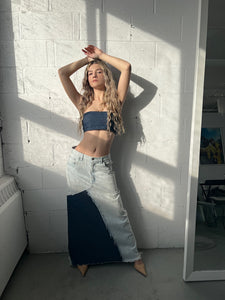 Reworked Levi’s Denim Maxi Skirt