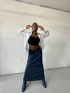 Denim Maxi Skirt Size Large