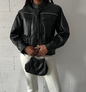 Bella Leather Biker Jacket