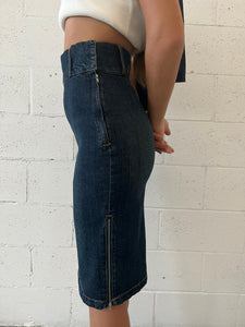 Denim Pencil Skirt