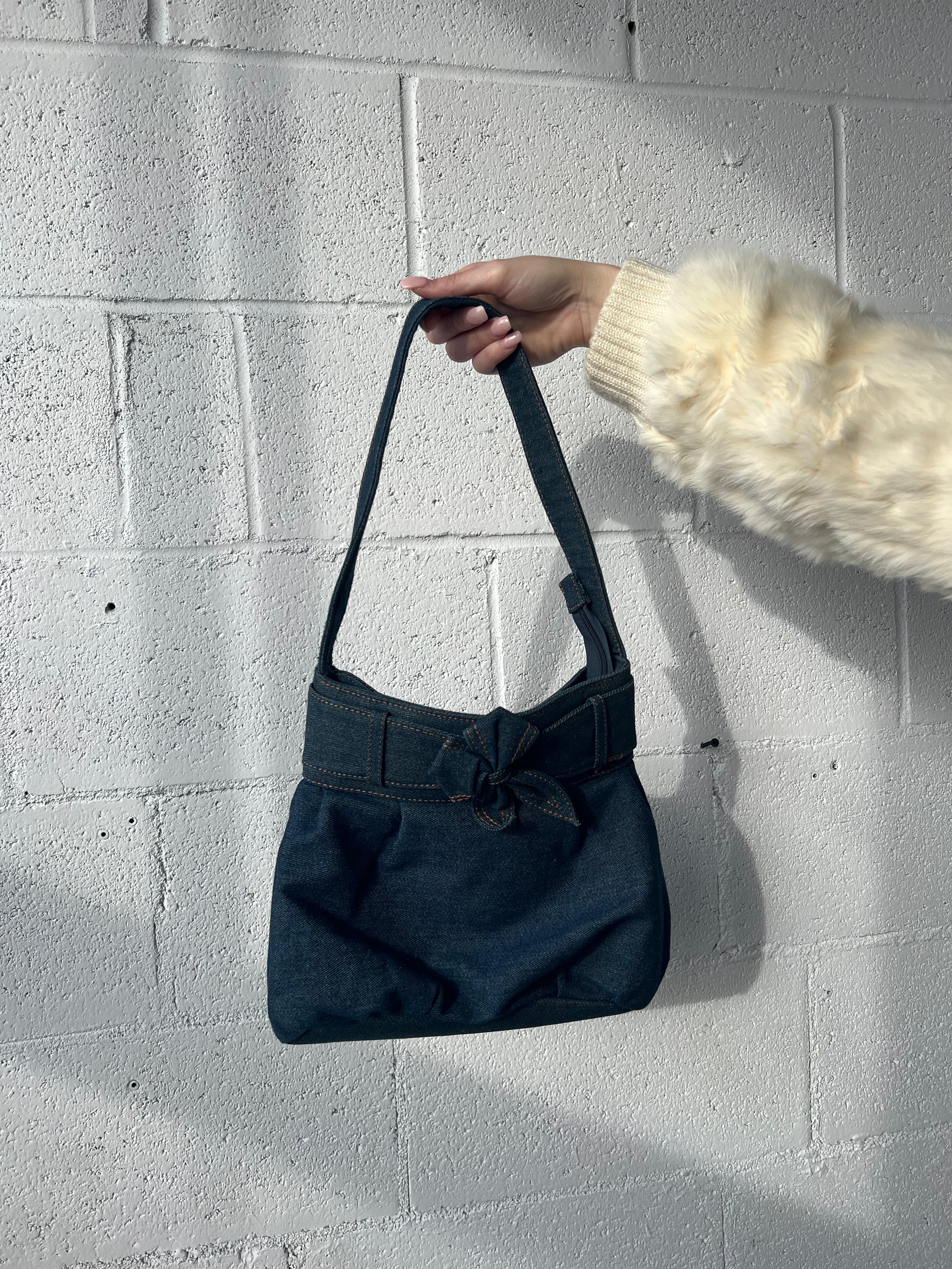 Denim Bow Purse